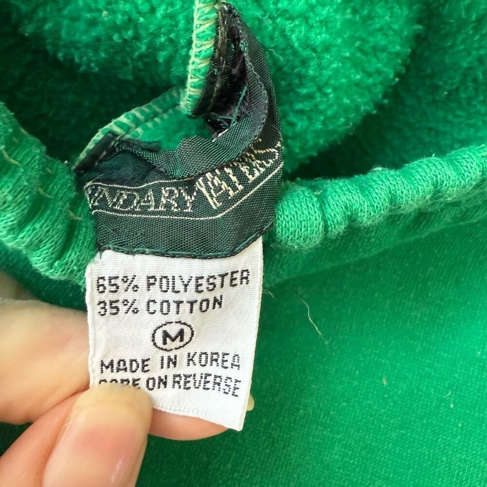 Vintage 80s 90s Boundary Waters Green Sweatsuit Track Suit Sweatshirt Sweatpants - Picture 6 of 7